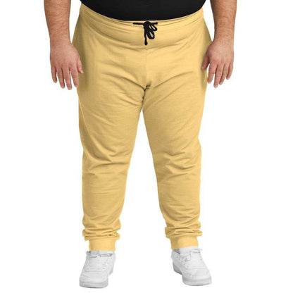 Light Medium Yellow Joggers PLUS (YO1-ME-LI) - Man Front PLUS