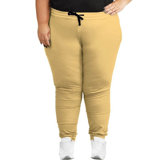 Light Medium Yellow Joggers PLUS (YO1-ME-LI) - Woman Front PLUS