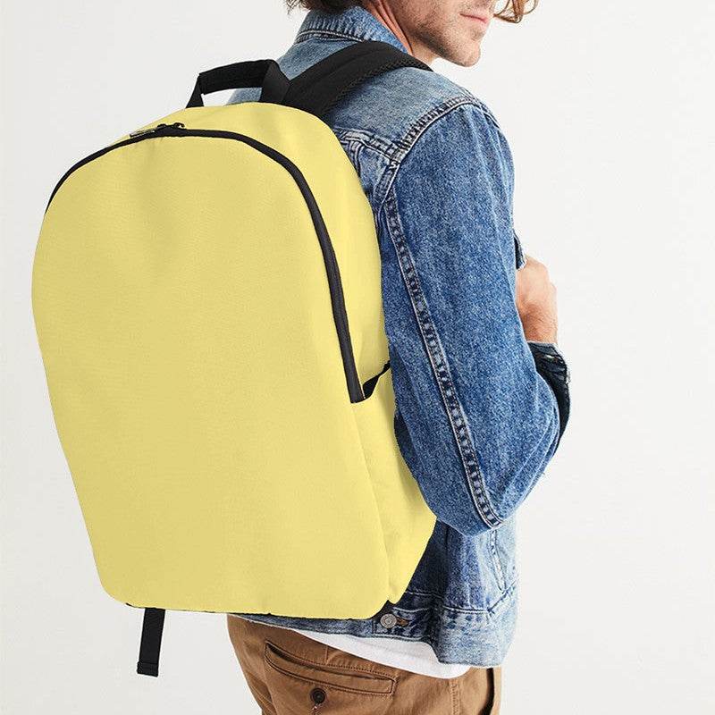 Light Medium Yellow Waterproof Backpack (LY3-ME-LI) - Man CloseUp