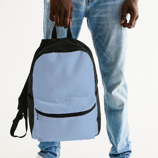 Light Muted Blue Canvas Backpack (IB2-MU-LI) - Man Holding