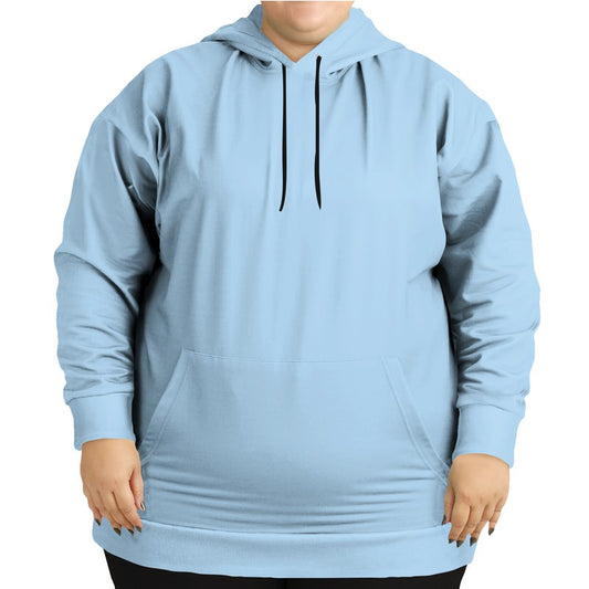Light Muted Blue Hoodie PLUS (B-MU-LI) - Woman Front PLUS