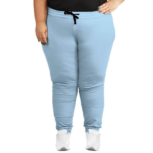 Light Muted Blue Joggers PLUS (B-MU-LI) - Woman Front PLUS