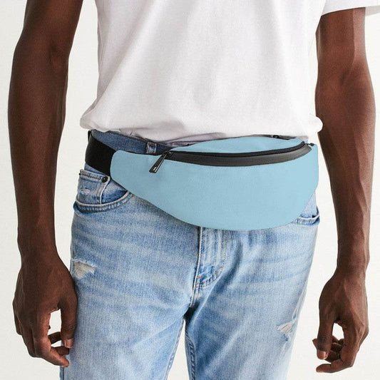 Light Muted Cyan Belt Bag (BC2-MU-LI) - Man Front CloseUp