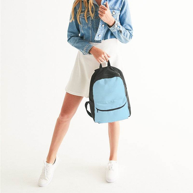 Light Muted Cyan Canvas Backpack (BC2-MU-LI) - Woman