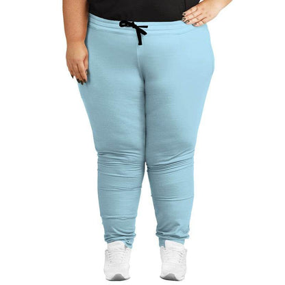 Light Muted Cyan Joggers PLUS (BC2-MU-LI) - Woman Front PLUS