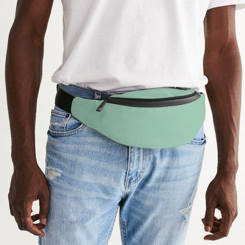 Light Muted Green Belt Bag (BGG2-MU-LI) - Man Front CloseUp