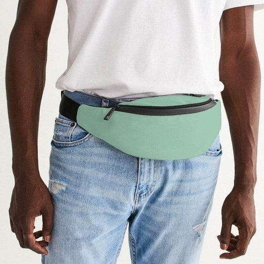 Light Muted Green Belt Bag (BGG2-MU-LI) - Man Front CloseUp