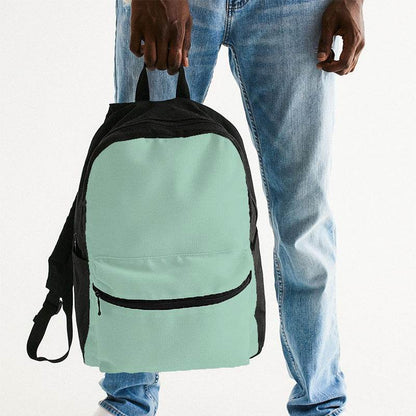 Light Muted Green Canvas Backpack (BGG2-MU-LI) - Man Holding