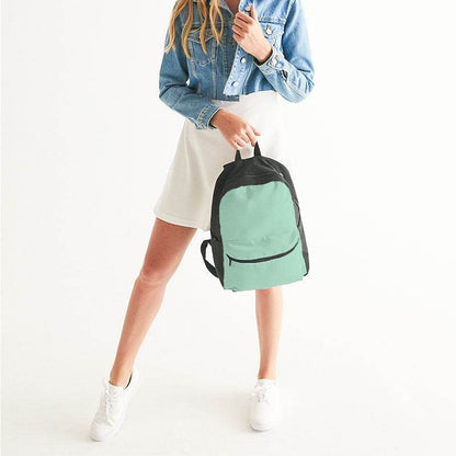 Light Muted Green Canvas Backpack (BGG2-MU-LI) - Woman
