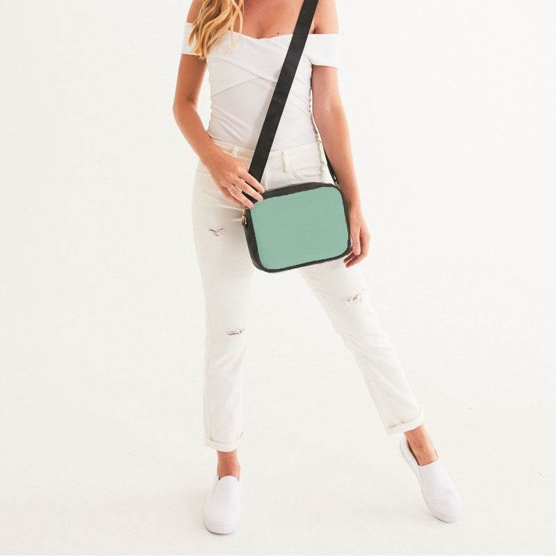 Light Muted Green Crossbody Bag (BGG2-MU-LI) - Woman Front