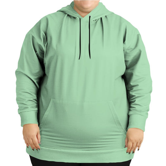 Light Muted Green Hoodie PLUS (G-MU-LI) - Woman Front PLUS