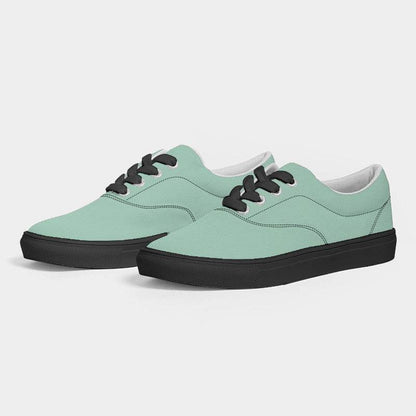 Light Muted Green Men's Canvas Sneakers (BGG2-MU-LI) - Side 3