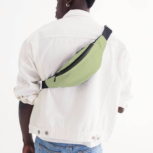 Light Muted Lime Belt Bag (L-MU-LI) - Man Back