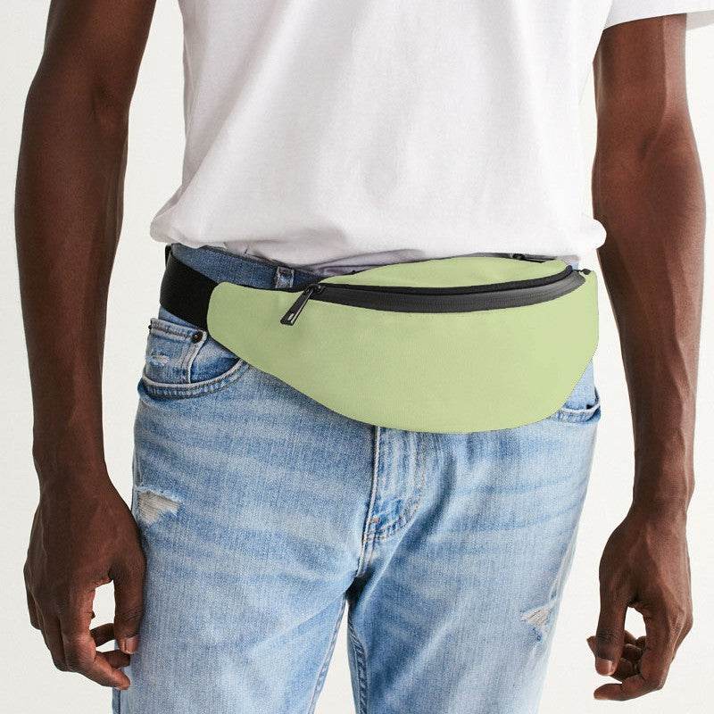 Light Muted Lime Belt Bag (L-MU-LI) - Man Front CloseUp