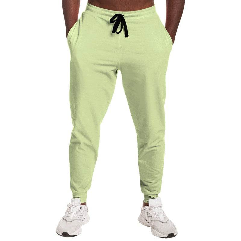 Light Muted Lime Joggers (L-MU-LI) - Man Front