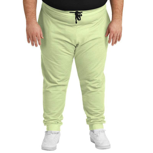 Light Muted Lime Joggers PLUS (L-MU-LI) - Man Front PLUS
