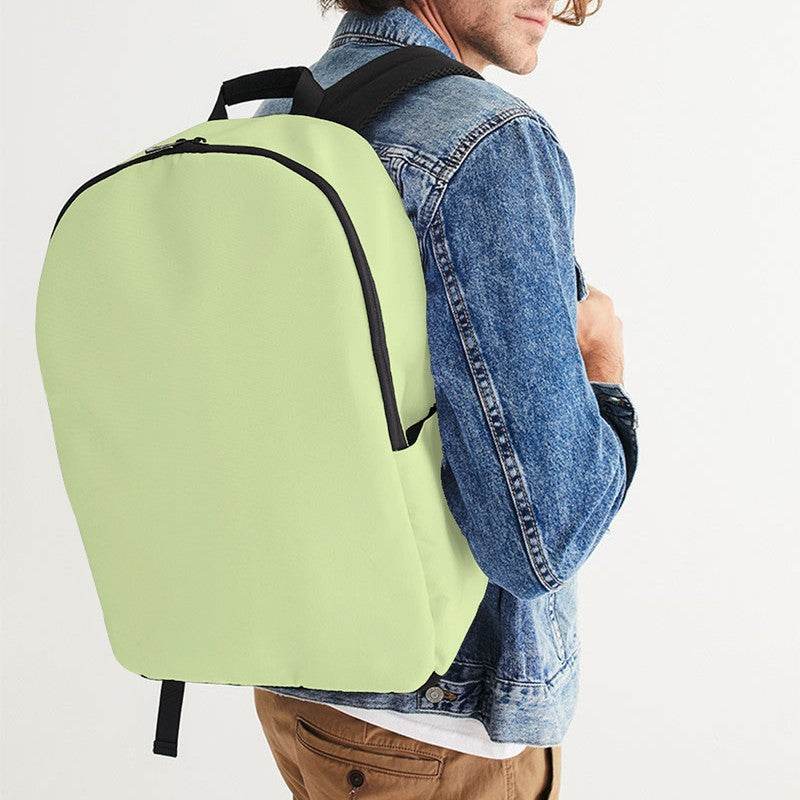 Light Muted Lime Waterproof Backpack (L-MU-LI) - Man CloseUp