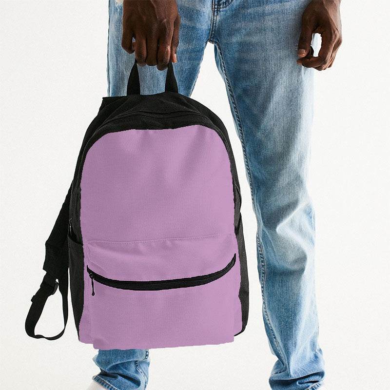 Light Muted Magenta Canvas Backpack (M-MU-LI) - Man Holding