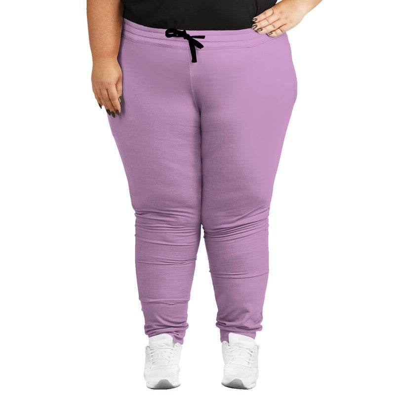 Light Muted Magenta Joggers PLUS (M-MU-LI) - Woman Front PLUS