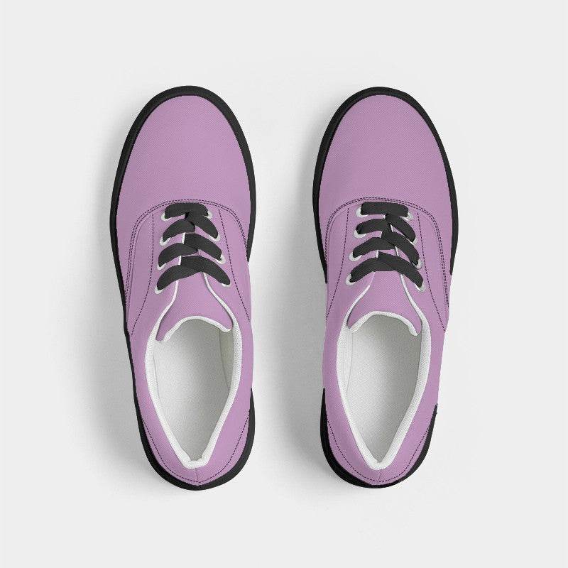 Light Muted Magenta Men's Canvas Sneakers (M-MU-LI) - Top