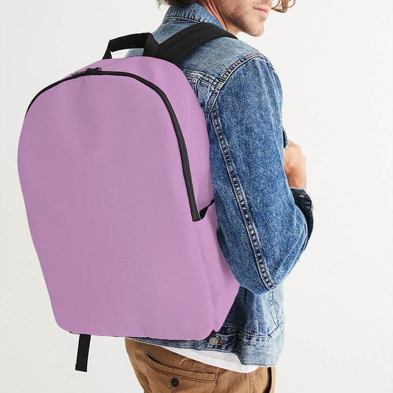 Light Muted Magenta Waterproof Backpack (M-MU-LI) - Man CloseUp