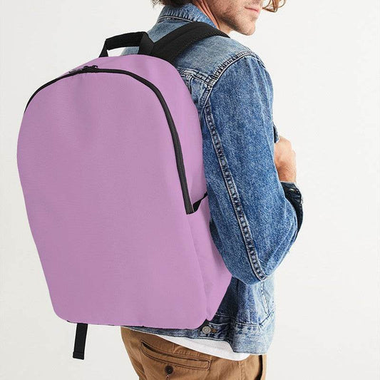 Light Muted Magenta Waterproof Backpack (M-MU-LI) - Man CloseUp