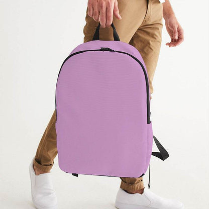 Light Muted Magenta Waterproof Backpack (M-MU-LI) - Man Holding CloseUp