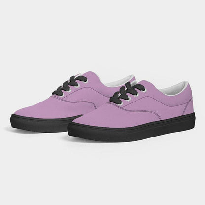 Light Muted Magenta Women's Canvas Sneakers (M-MU-LI) - Side 3