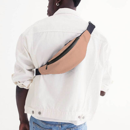Light Muted Orange Belt Bag (OR2-MU-LI) - Man Back