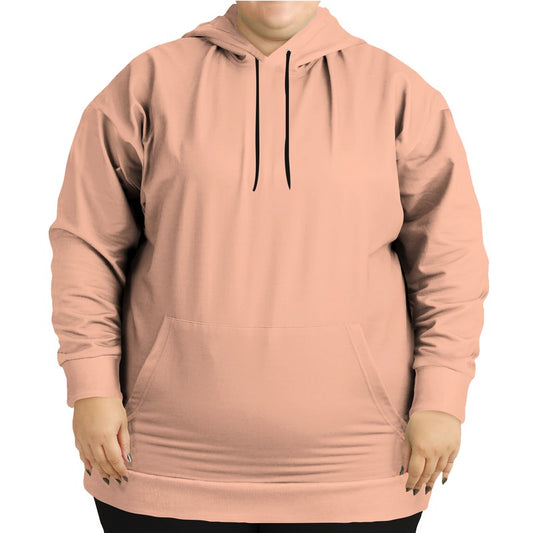 Light Muted Orange Hoodie PLUS (OR2-MU-LI) - Woman Front PLUS