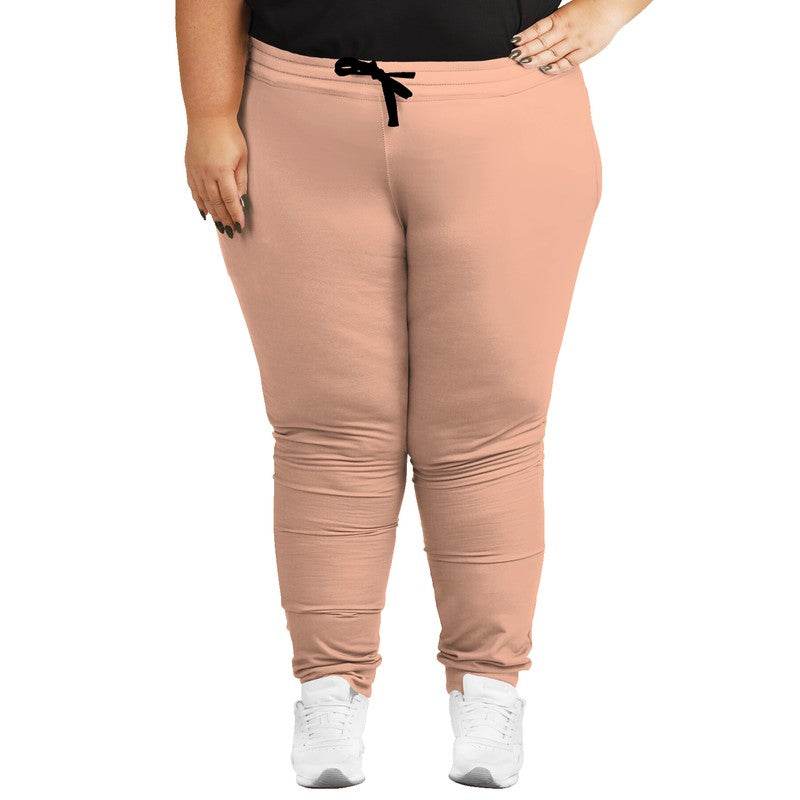 Light Muted Orange Joggers PLUS (OR2-MU-LI) - Woman Front PLUS