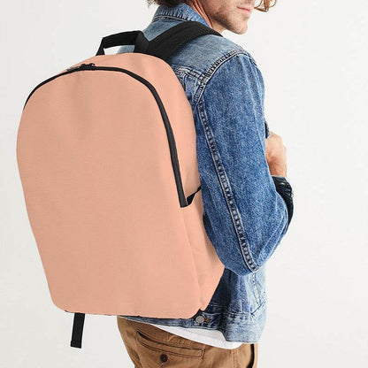 Light Muted Orange Waterproof Backpack (OR2-MU-LI) - Man CloseUp