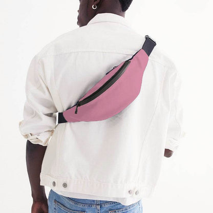 Light Muted Pink Belt Bag (PI-MU-LI) - Man Back