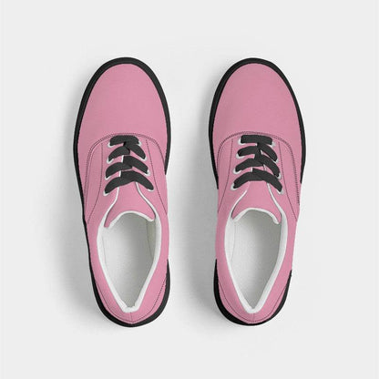 Light Muted Pink Men's Canvas Sneakers (PI-MU-LI) - Top