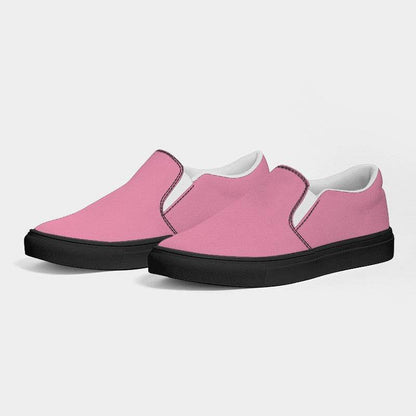 Light Muted Pink Men's Slip-On Canvas Sneakers (PI-MU-LI) - Side 3