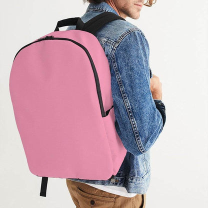 Light Muted Pink Waterproof Backpack (PI-MU-LI) - Man CloseUp