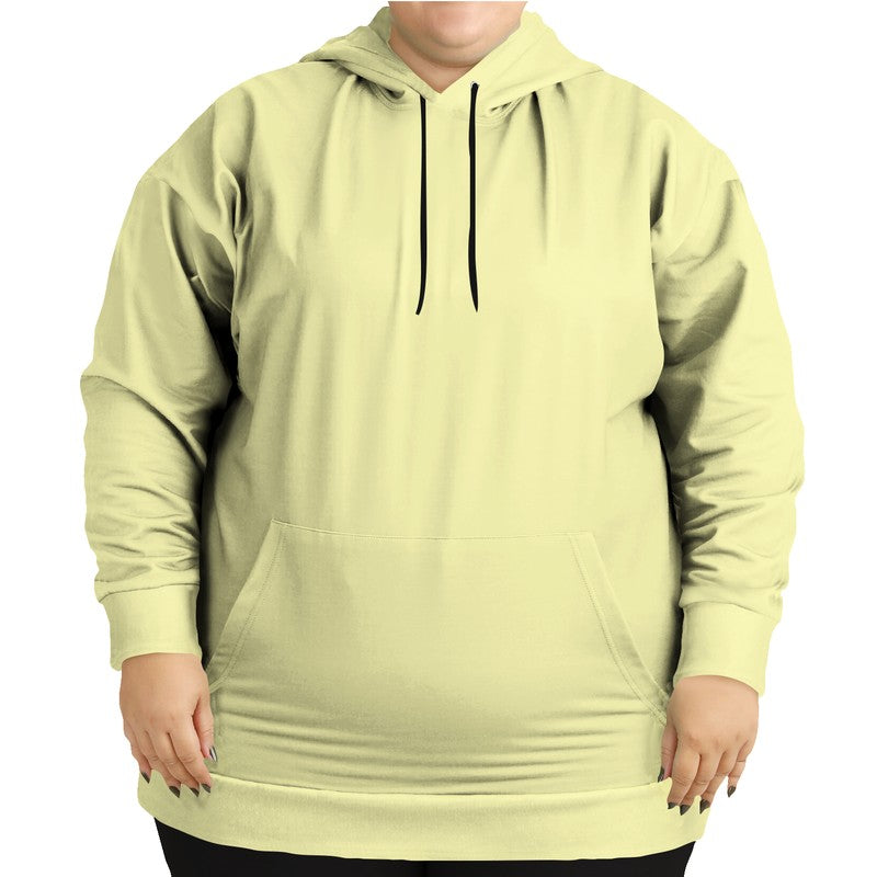 Light Muted Yellow Hoodie PLUS (LY2-MU-LI) - Woman Front PLUS