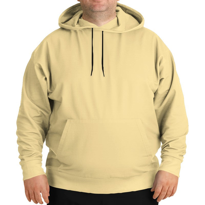 Light Muted Yellow Hoodie PLUS (Y-MU-LI) - Man Front PLUS