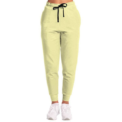 Light Muted Yellow Joggers (LY2-MU-LI) - Woman Front