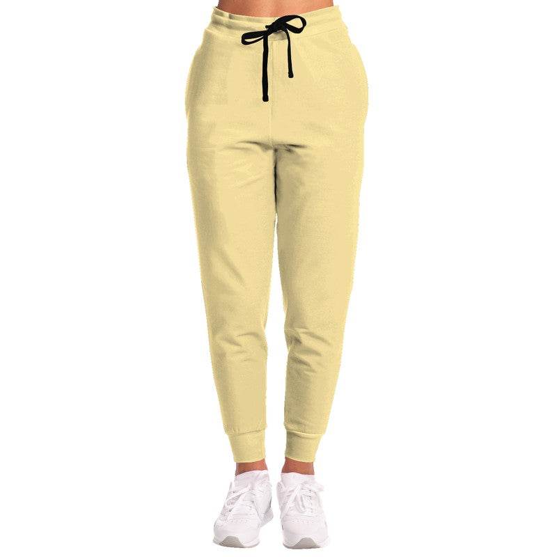 Light Muted Yellow Joggers (Y-MU-LI) - Woman Front
