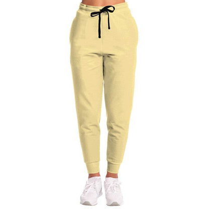 Light Muted Yellow Joggers (Y-MU-LI) - Woman Front