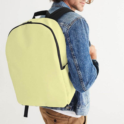 Light Muted Yellow Waterproof Backpack (LY2-MU-LI) - Man CloseUp