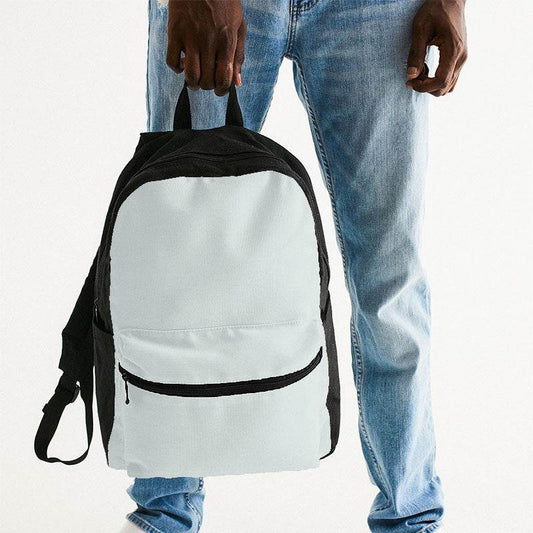 Light Neutral Blue-Green Canvas Backpack (BG-NE-LI) - Man Holding