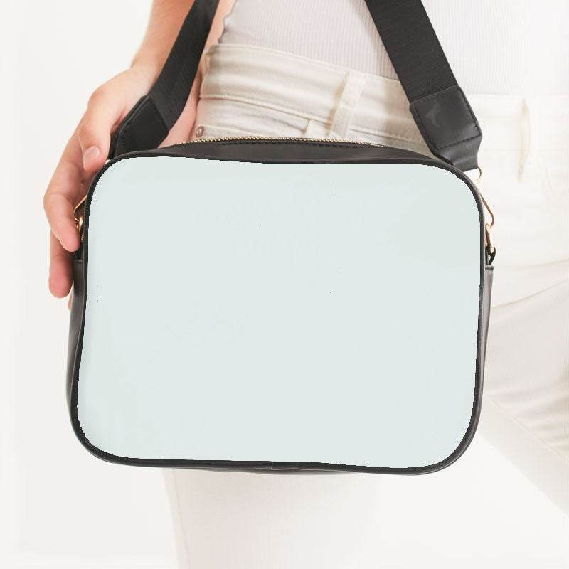 Light Neutral Blue-Green Crossbody Bag (BG-NE-LI) - Woman Front CloseUp
