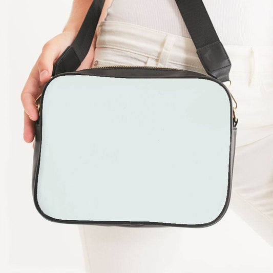 Light Neutral Blue-Green Crossbody Bag (BG-NE-LI) - Woman Front CloseUp