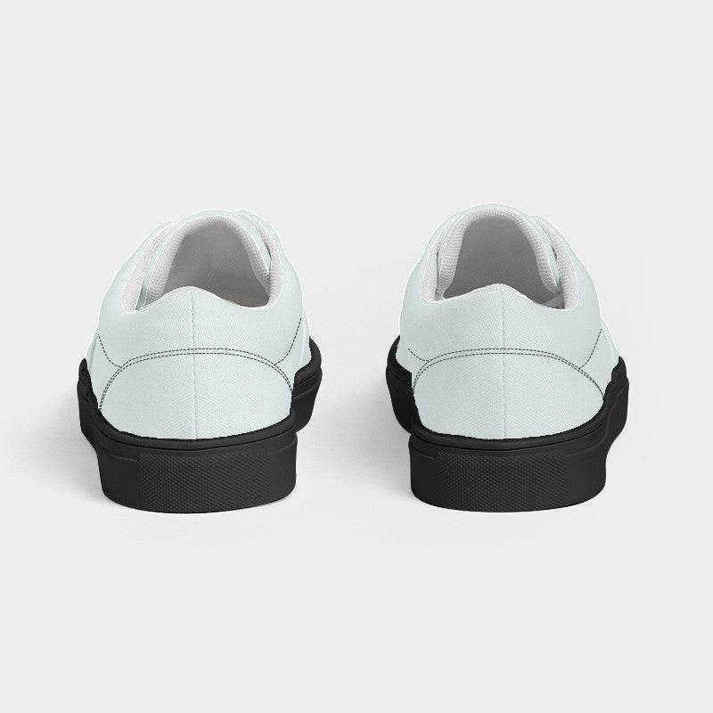 Light Neutral Blue-Green Men's Canvas Sneakers (CBG2-NE-LI) - Back