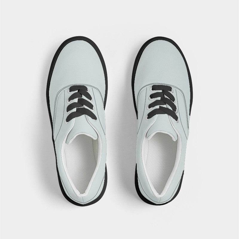 Light Neutral Blue-Green Men's Canvas Sneakers (CBG2-NE-LI) - Top