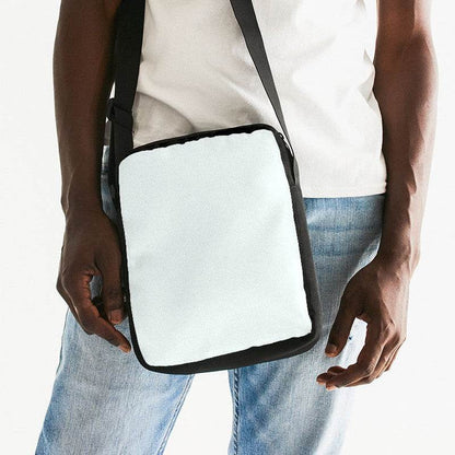 Light Neutral Blue-Green Messenger Pouch (BG-NE-LI) - Man Front CloseUp