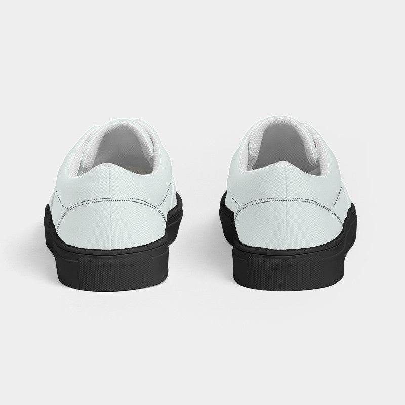 Light Neutral Blue-Green Women's Canvas Sneakers (BG-NE-LI) - Back