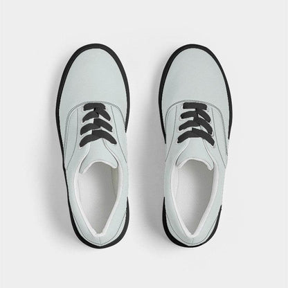 Light Neutral Blue-Green Women's Canvas Sneakers (BG-NE-LI) - Top